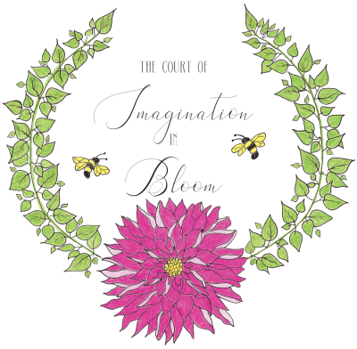 The Court of Imagination in Bloom Logo