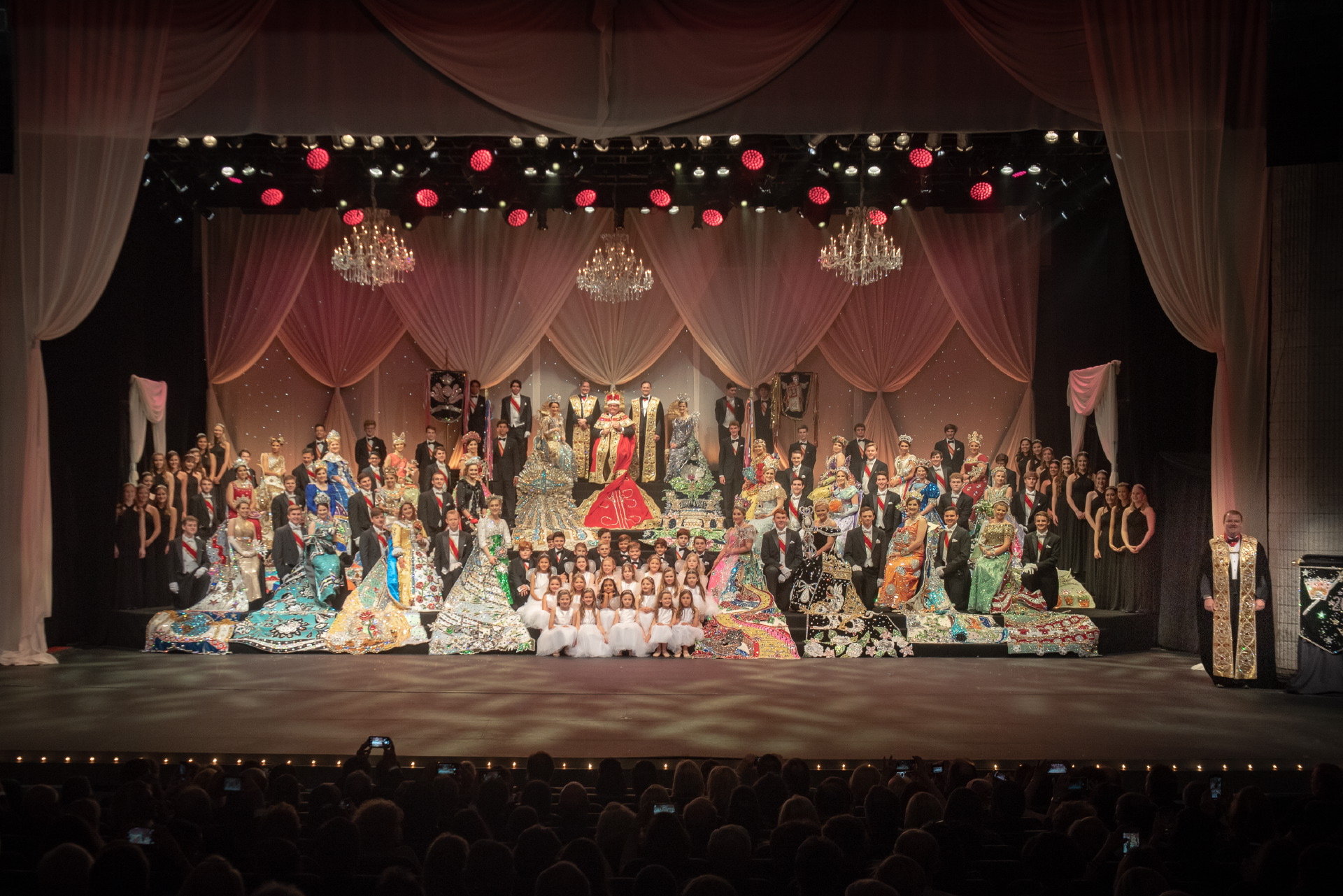 2019 Court pictured on stage